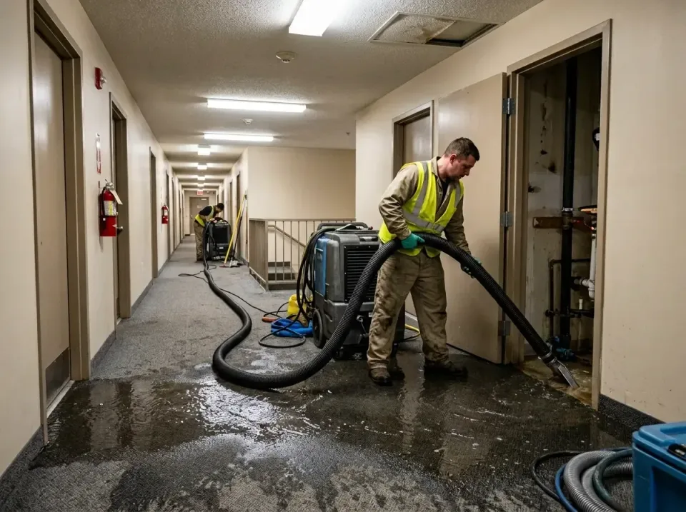 multi-unit-apartment-hallway-f-005 — frequently asked questions, Emergency Burst Pipe Water Extraction & Removal in Vails Ga…